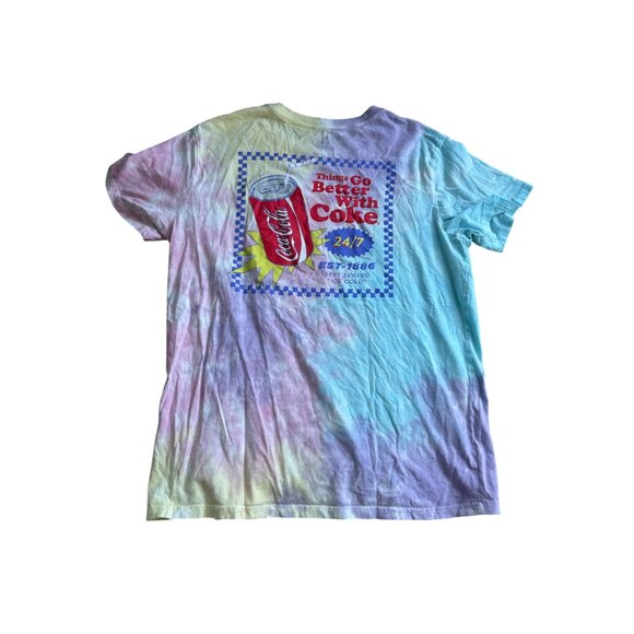 COCA COLA Women's Tie Dye Enjoy T Shirt Size Large - Picture 4 of 7
